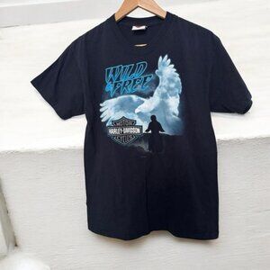 Harley Davidson 2007 Black Graphic T Shirt eagle Arizona Grand Canyon M